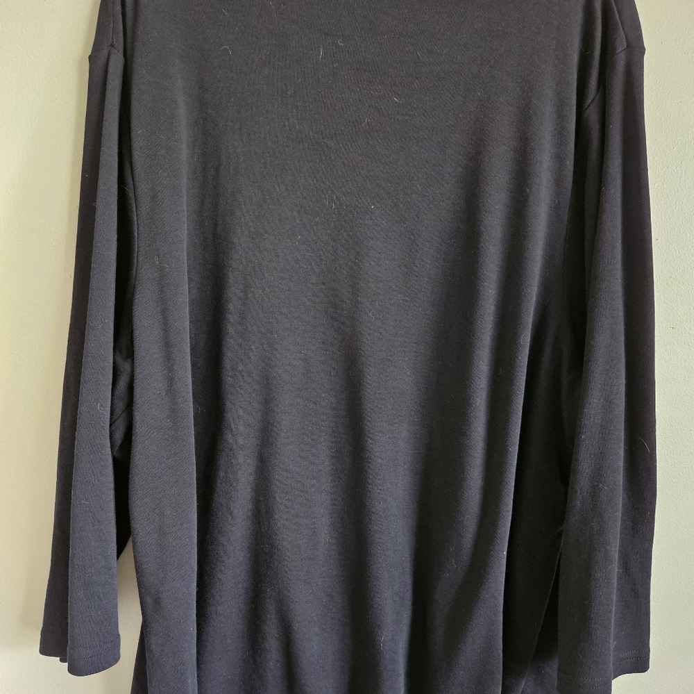 Kim Rodgers Black Long Sleeve Knit Top Size 3X - Picture 5 of 11